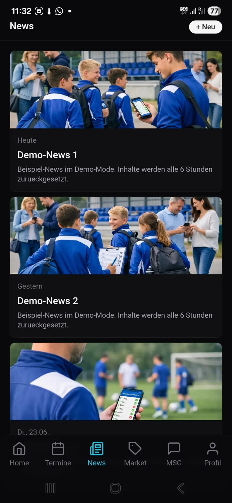 KMCS Total Club Manager App – Screenshot 5